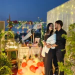 Premium Lover's Table With Red Red Carpet