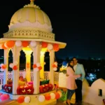 Round Baradari with Real Flowers