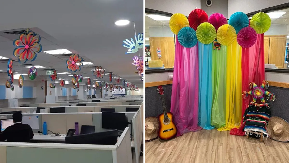 Holi Decoration Ideas for Office