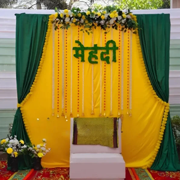 Elegant Mehndi Decoration