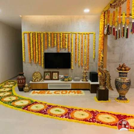 Floral Bride Welcome Setup