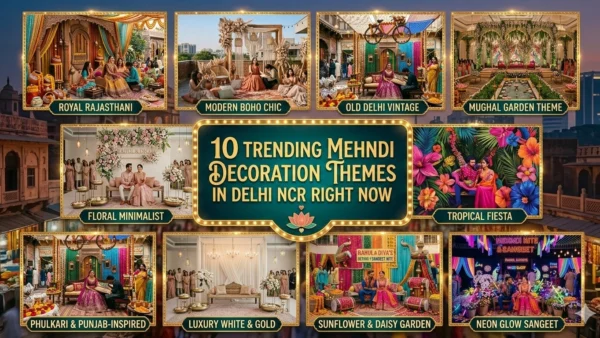 10 Mehndi Decoration Themes Trending in Delhi NCR Right Now
