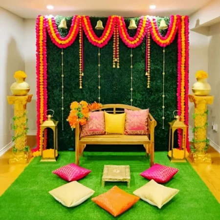 Haldi - Mehndi Setup at Home