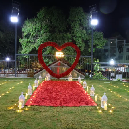 Heart Decor Celebration Setup
