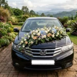 Honda City Wedding Car Decoration