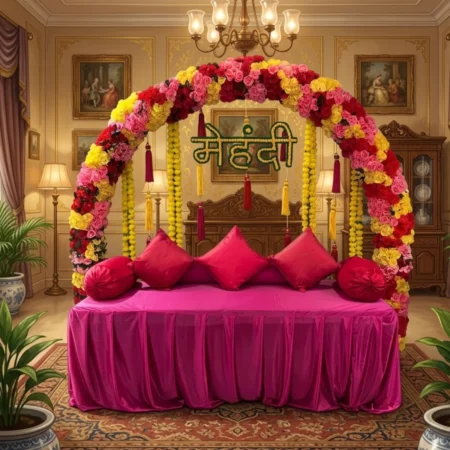 Flower Ring Decoration for Mehndi