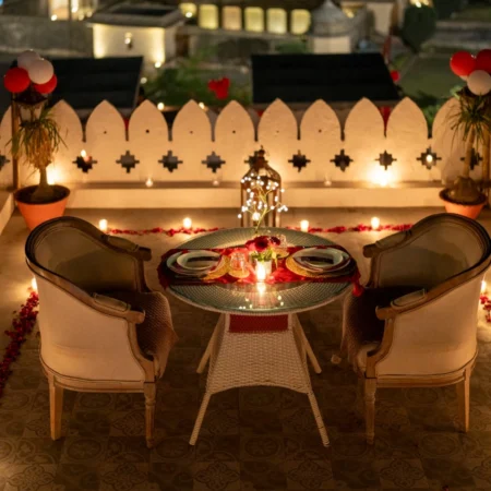 Romantic Royal Terrace Candlelight