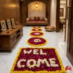 Floral Bride Welcome Setup