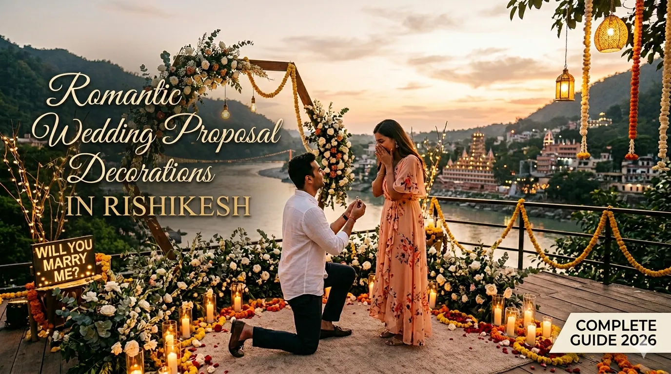 Romantic Wedding Proposal Decorations in Rishikesh — Complete Guide 2026​