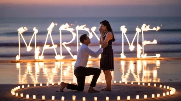 Beach Bonfire Proposal