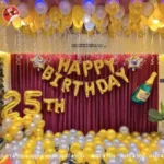 Golden and Silver Birthday decoration