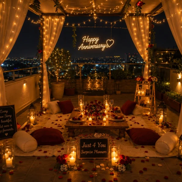 The Rooftop Terrace Setup
