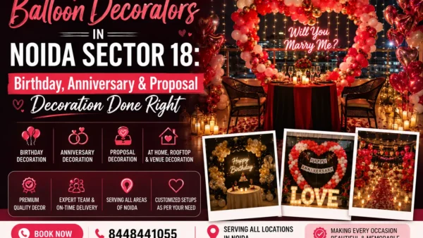 Balloon Decorators in Noida Sector 18