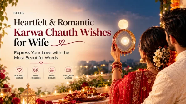 Heartfelt Romantic Karwachauth wishes for Wife 